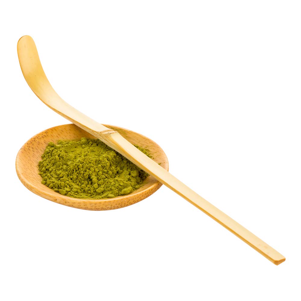 Restaurantware Dojo 6.5 Inch Chashaku Matcha Scoop 1 Hooked Matcha Tool - For Traditional Tea Ceremonies Durable Natural Bamboo Matcha Accessory Measure Green Tea Matcha Powder Sustainable