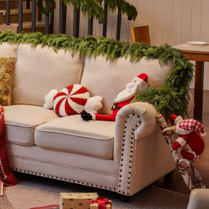 11 Ft Cedar Garland Artificial Christmas Wreath Decor - 2 Pieces