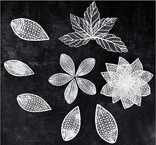 Anyana giant huge 17 Inch Sugar imprint Dress Silicone Fondant Repeat leaf Embossing impression Mat Texture Textured Cake Decoration candy Craft Sugarcraft edible Lace Mat