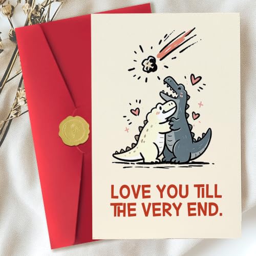 Anniversary Card for Husband Wife - Dinosaur Love Theme - ACH-225