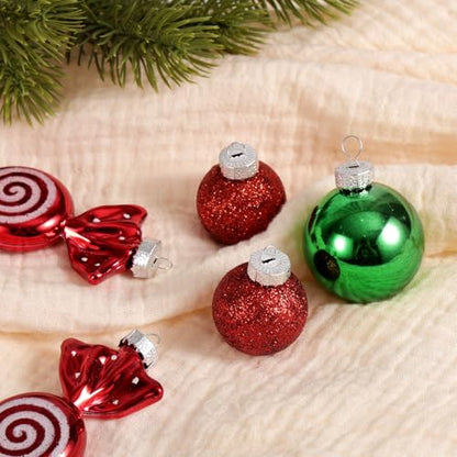 100pcs Silver Christmas Ornament Caps, Round Hanger Supports for Decorations