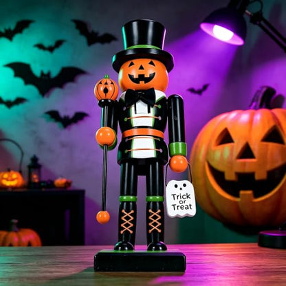 Gothic Halloween Nutcracker Decoration Figures for Mantel Shelf Centerpiece