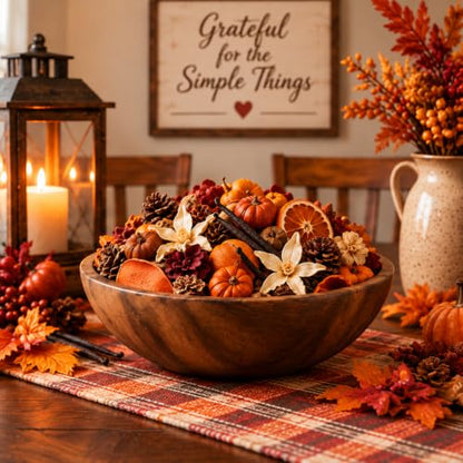 Vanilla Pumpkin Potpourri - Fall Home Decor - 7 oz - Scented Decorative Mix