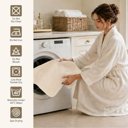 Ivory Bathroom Rug 17x24 Absorbent Quick Dry Non Slip Washable Mat