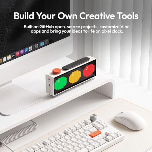 WiFi Pixel Clock with Weather, Scoreboard & Follower Count - Desk Alarm