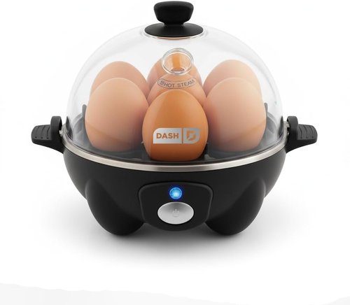 Dash Rapid Egg Cooker | Boil, Poach & Steam Up to 7 Eggs - Dishwasher Safe & BPA Free - Includes Guide