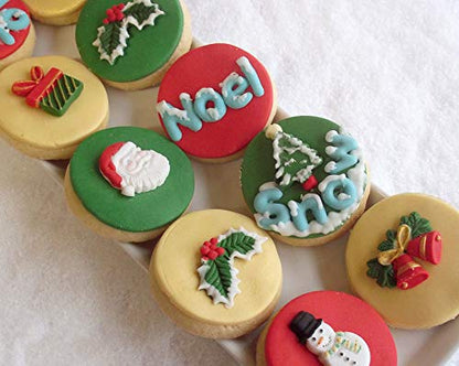 Gray+CE0017 Christmas Embellishments Silicone Mold for Cake Decorating & Craft