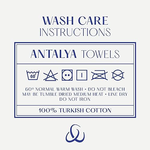 Turkish Cotton Bath Sheets Set of 2 - 59x35 Inches, Soft & Absorbent White