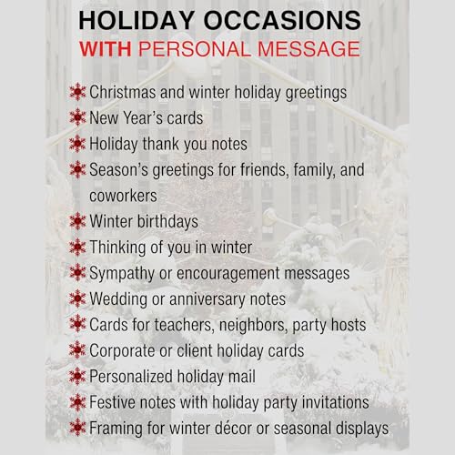 Christmas in New York City Greeting Card Set of 6 - Holiday Stationery