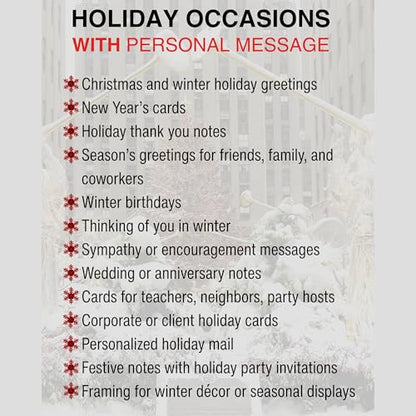 Christmas in New York City Greeting Card Set of 6 - Holiday Stationery