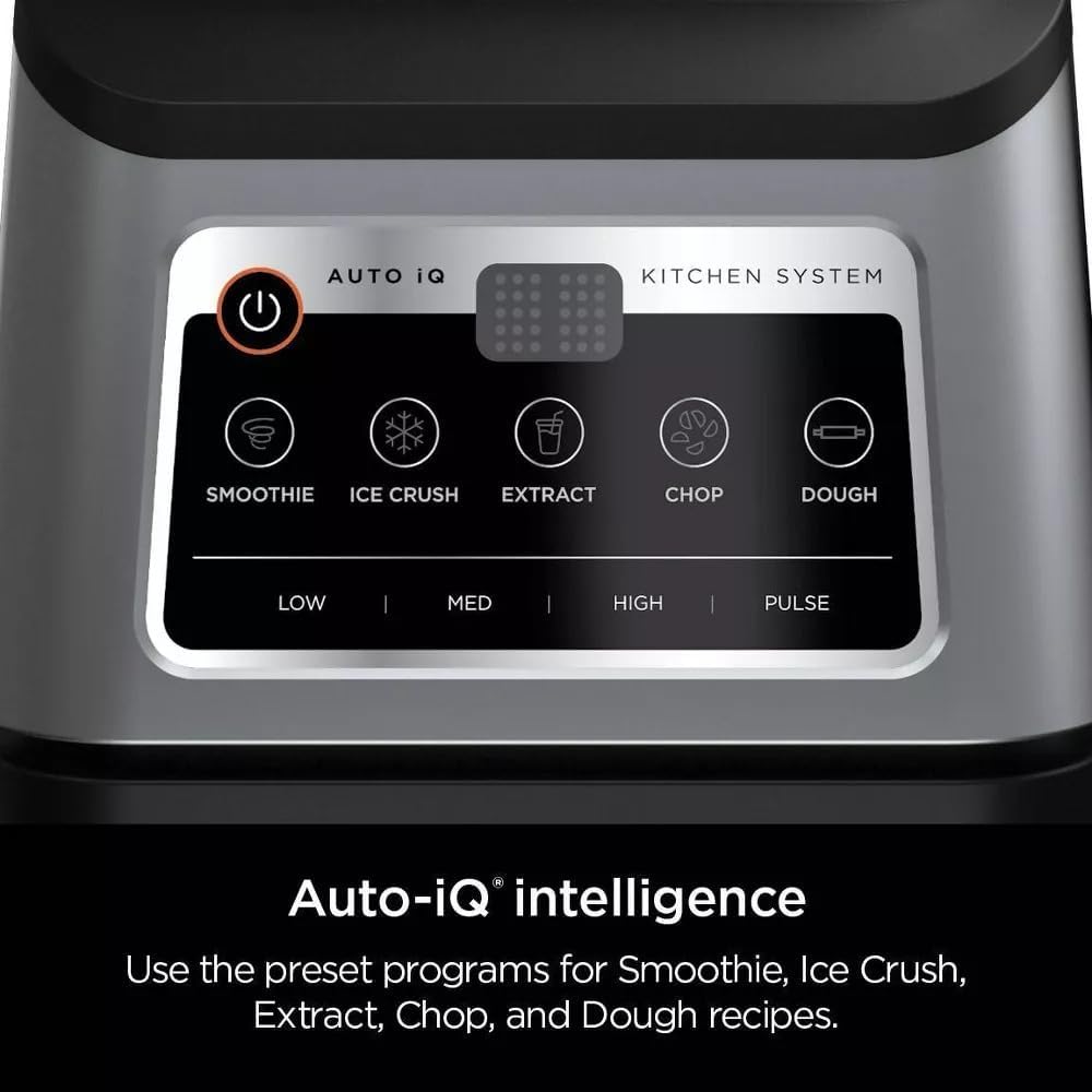 Ninja R-BN803TGT Professional Plus Kitchen Blender System & 8-Cup Food Processor - Black, Auto-iQ