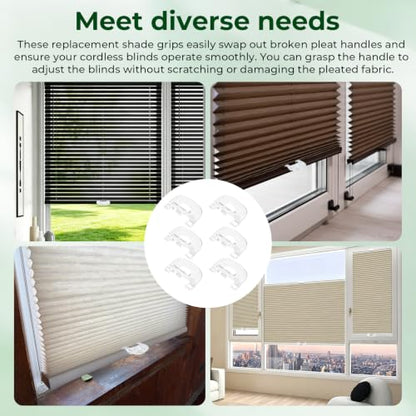 Cordless Honeycomb Shade Lift Handles for Graber Bali Blinds - 6 Pack