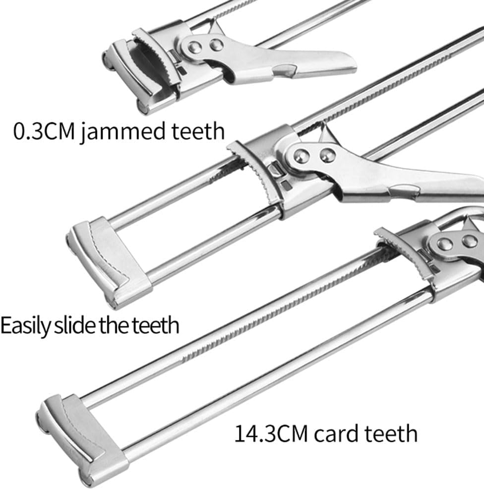 Skiennix Adjustable Stainless Steel Jar Opener - Easy Grip for Weak Hands | Ideal for Elderly & Kids