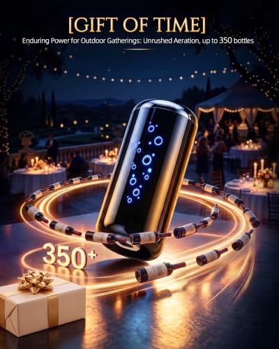 Electric Wine Aerator Decanter Set with Accessories - Gift Kit, 8 Pieces