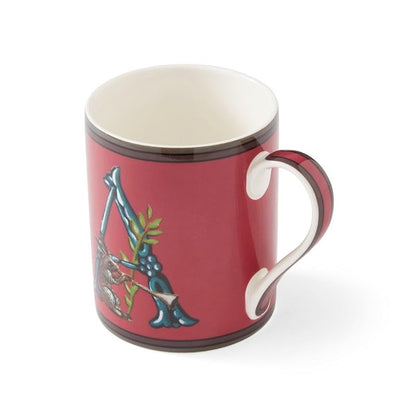 Spode Kit Kemp Alphabet Mug A 12 Oz - Red