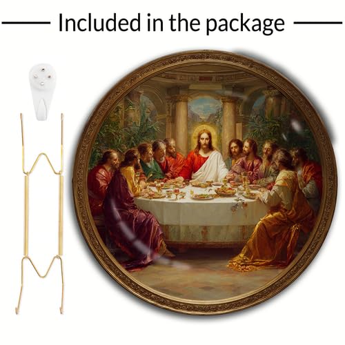 The Last Supper Classic Art Decor Melamine Plate 10.6 Inch Sign-45
