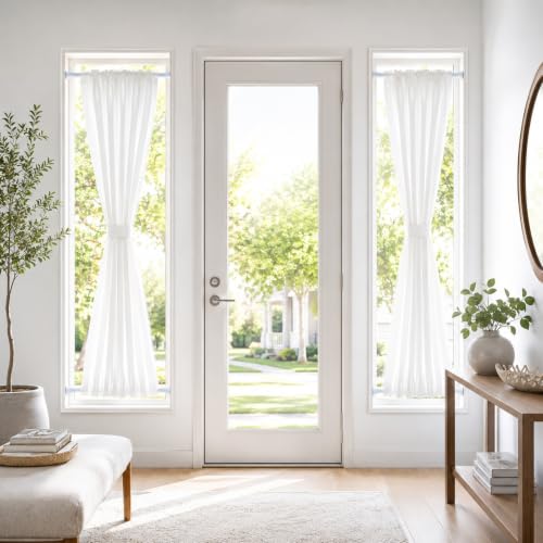 Mini Tension Curtain Rod 10-15 Inch White No-Drill Install for Windows & Closets