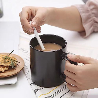 Black Up Yours Middle Finger Mug - Funny Ceramic Coffee Cup - Novelty Gag Gift