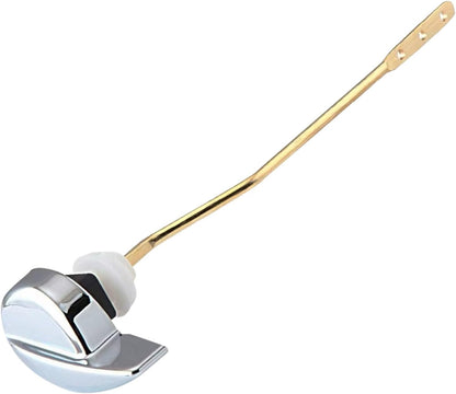 Toilet Handle Replacement Kit - Side Mount Flush Tank Lever Universal Brass Fit Most Toilets