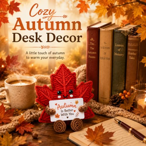 Autumn Fall Gifts for Women Friends Coworkers Stuffed Animal - Leaves Decor