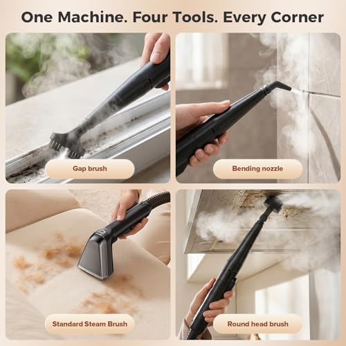 Portable Carpet and Upholstery Steam Cleaner with Multi-Tool Attachments
