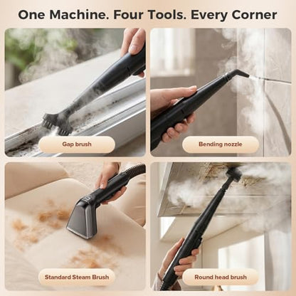 Portable Carpet and Upholstery Steam Cleaner with Multi-Tool Attachments
