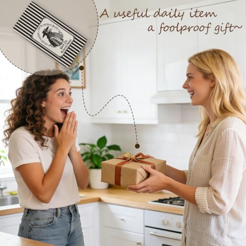 Black and White Striped Gothic Bathroom Towels Set of 2 - 16x24 Inches Djg-5