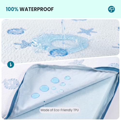 35x20 Baby Bassinet Mattress Pad - 2-Inch Gel & Foam Dual Sided with Removable Cover - Rectangular 35'' x 20'' x 2'' Variation