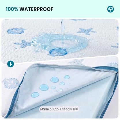 35x20 Baby Bassinet Mattress Pad - 2-Inch Gel & Foam Dual Sided with Removable Cover - Rectangular 35'' x 20'' x 2'' Variation