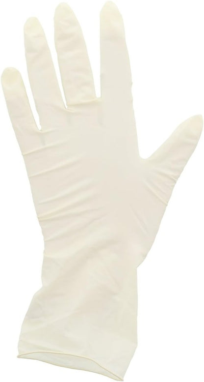 AmerCare Ultra Flex Latex Exam Gloves - Powder Free, Medium Size, Case of 1000