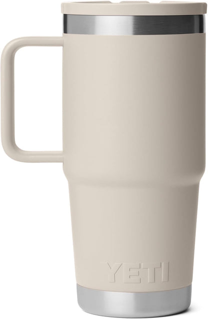YETI Rambler 20 oz Travel Mug - Stainless Steel, Vacuum Insulated, Leakproof & Cup Holder Friendly