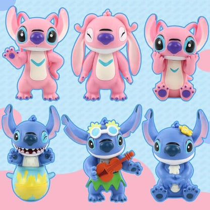 6 Pack Anime Collectible Figures - Creative Model Ornaments for Fans