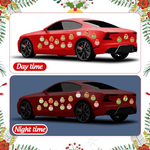 Christmas Magnetic Car & Home Decor - Reflective Holiday Magnet Set