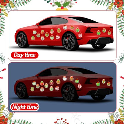 Christmas Magnetic Car & Home Decor - Reflective Holiday Magnet Set