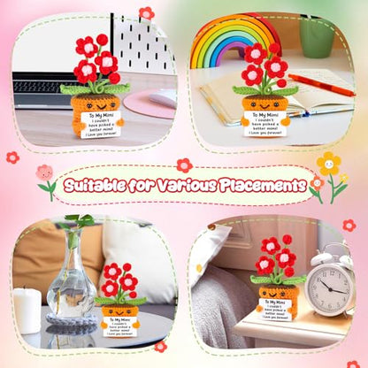 Mimi Crochet Flower Gift - Sentimental Grandma Birthday Christmas Gift - Variation of Mimi