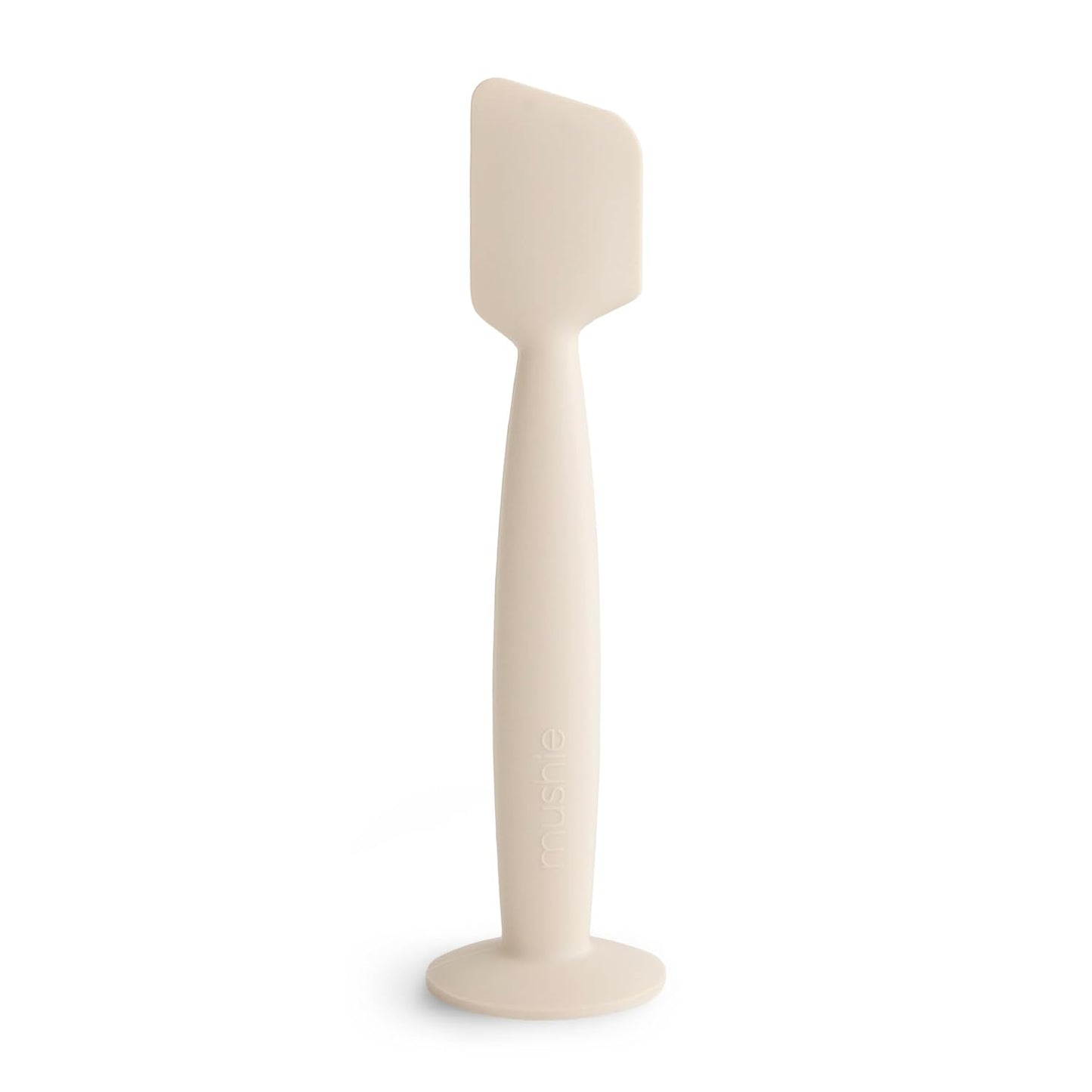 Mushie Diaper Cream Applicator - Soft Silicone Design with Suction Base | Shifting Sand Color