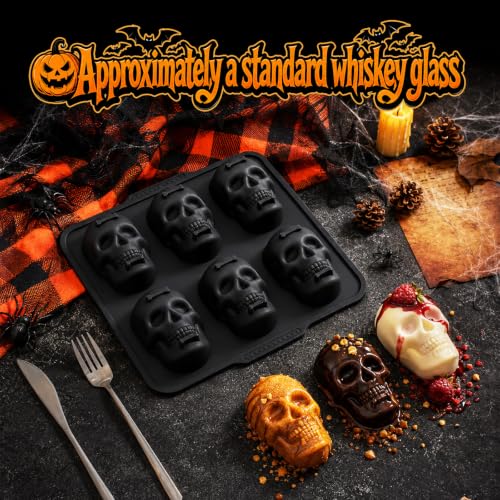 Skull Baking Pan with Metal Reinforced Frame - Halloween Cake Molds - Variation 1