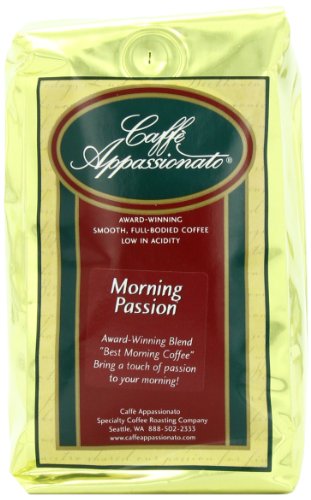 Caffe Appassionato Morning Passion Blend Ground Coffee, 12 Ounce (Pack of 3) (Pack Of 3)