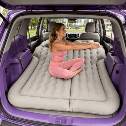 Inflatable SUV Air Mattress with Electric Pump for Camping & Road Trips