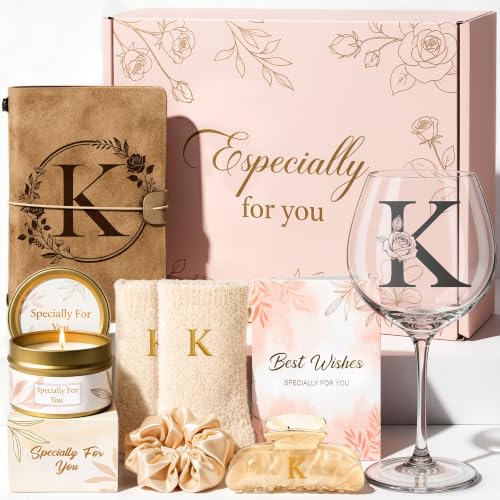 Personalized Initial Gift Box Set for Women - Monogrammed Gift Idea K