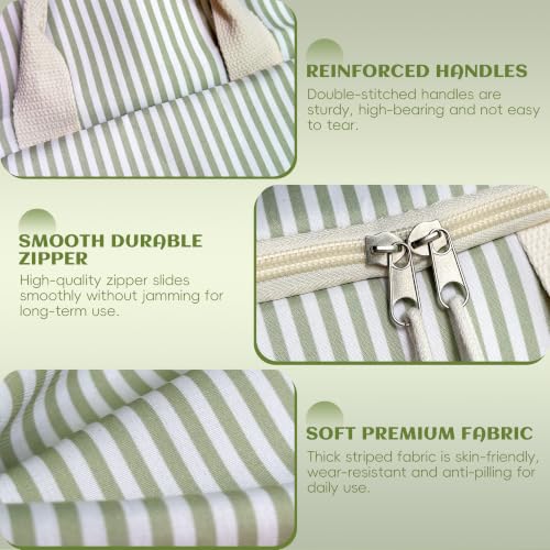 Insulated Lunch Tote Bag for Women and Men Light Green Reusable Cooler