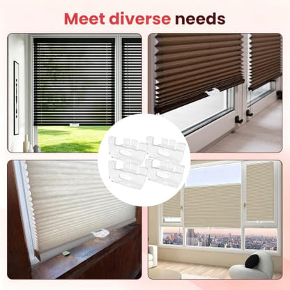 Cordless Honeycomb Shade Lift Handles Replacement Set - Compatible with Bali, Graber, Levolor, Kirsch