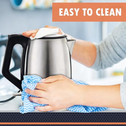 Newhouse 1200W 60-fl. oz. Stainless Steel Electric Kettle NHEK-001, Electric Tea Pot for Boiling Water, Auto Shut Off Electric Tea Kettle, ETL Certified for Hospitality and Residential Use