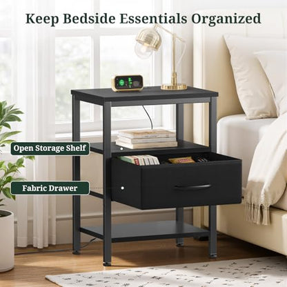 Nightstand Set of 2 with USB