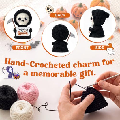 Mini Gothic Grim Reaper Halloween Decor - Cute Spooky Desk Ornament