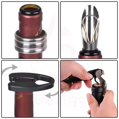 Wine Opener Gift Set with Chess Board – Elegant Wine Accessories Kit for Entertaining, Perfect for Wine Lovers, Hosts, and Unique Gifts