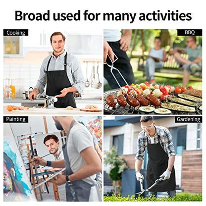 Funny Couple Aprons Waterdrop Resistant The Boss & The Real Boss Variation