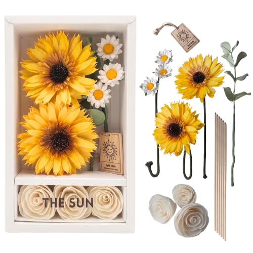 Sun Tarot Reed Diffuser with Sola Flower Arrangement Spiritual Gift