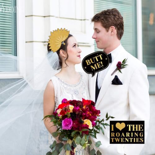 1920s Gatsby Photo Booth Props Set for Roaring 20s Party Decorations