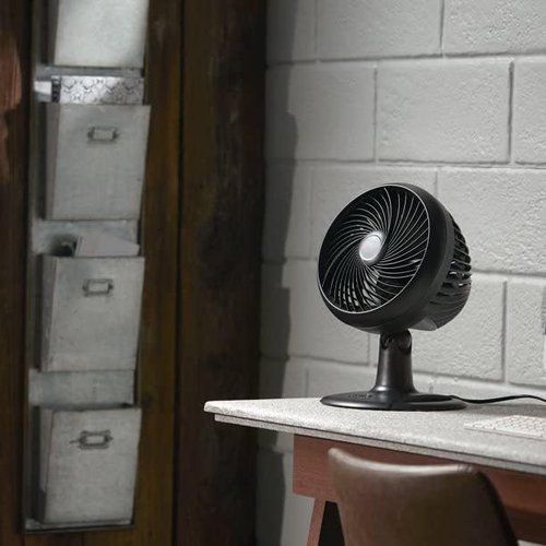 Honeywell TurboForce Table Fan - 10 Inch Oscillating Design with 3 Speed Settings | Black (Renewed)